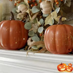Decorative Pumpkin Battery-Powered LED 6-Hour Timer