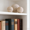 Decorative Sphere Hand-Carved Polished Travertine Marble