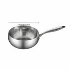 Deep Frying Pan Non-Stick Induction Compatible Hammered Finish