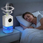 Dehumidifier 1.7L Tank Whisper-Quiet Color-Changing LED