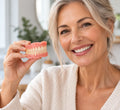 Denture Set Custom-Molded Suction Fit No Adhesive Needed