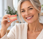 Denture Set Custom-Molded Suction Fit No Adhesive Needed
