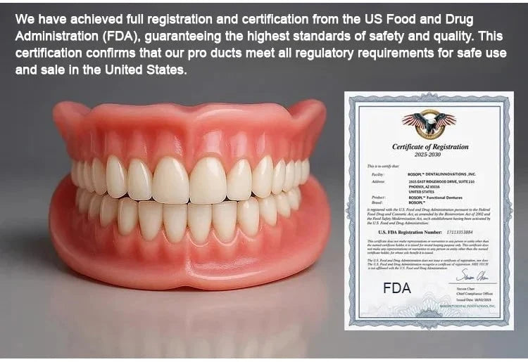 Denture Set Full-Arch Flexible Cushion Grip