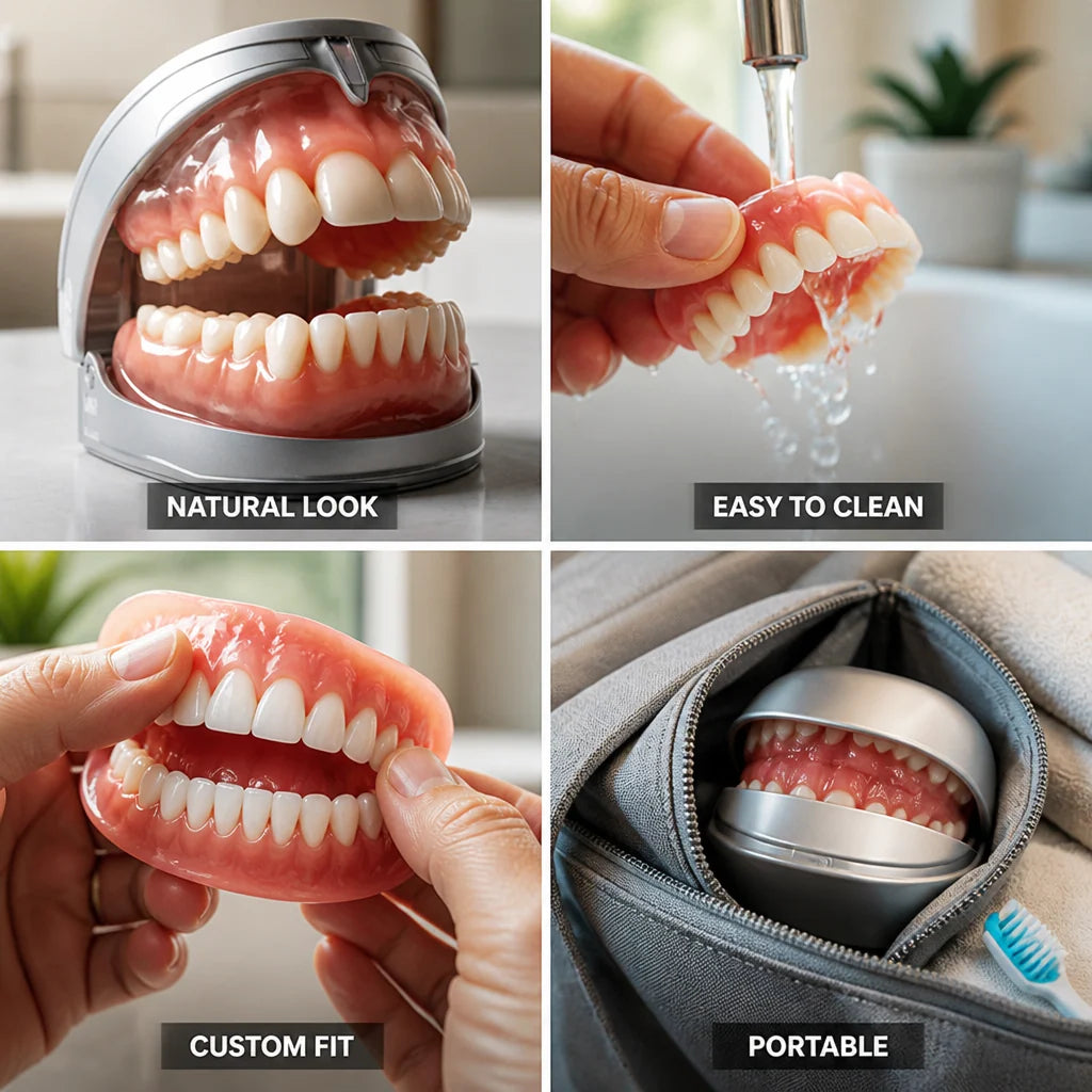 Denture Set Heat-Moldable Upper & Lower