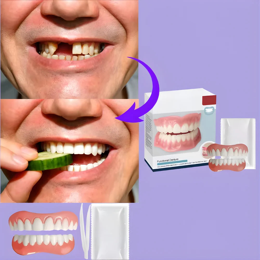 Denture Set Moldable Resin Upper & Lower
