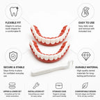 Denture Set Upper & Lower Flexible Fit Installation Kit
