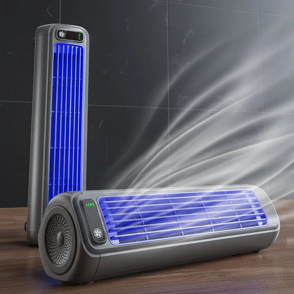 Desk Fan Cordless Rechargeable Up To 8-Hour Oscillating Quiet