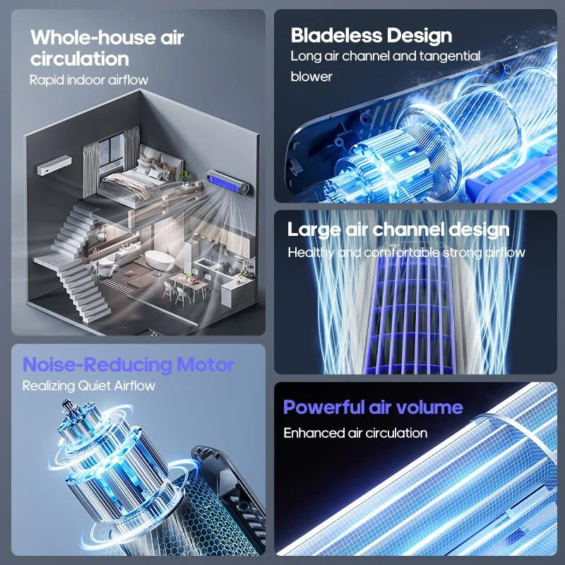 Desk Fan Cordless Rechargeable Up To 8-Hour Oscillating Quiet