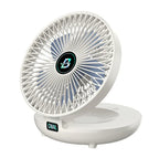 Desk Fan USB Rechargeable Quiet Wall-Mountable