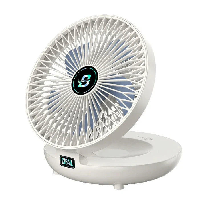 Desk Fan USB Rechargeable Quiet Wall-Mountable