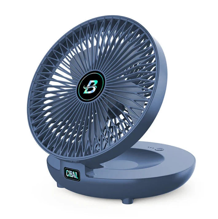 Desk Fan USB Rechargeable Quiet Wall-Mountable