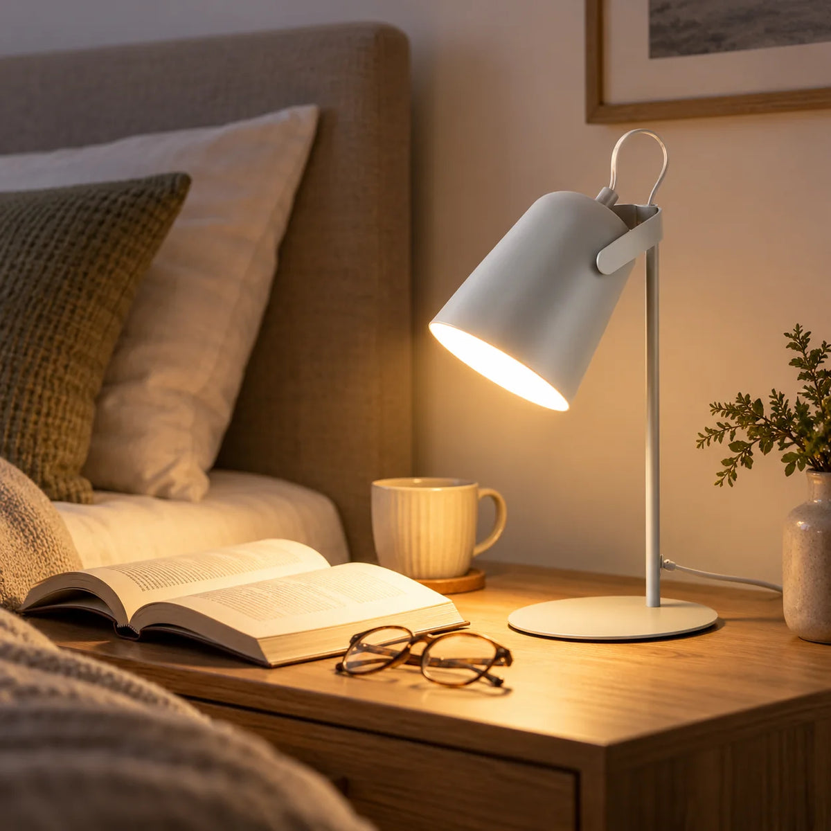 Desk Lamp Adjustable Swivel Arm Warm LED