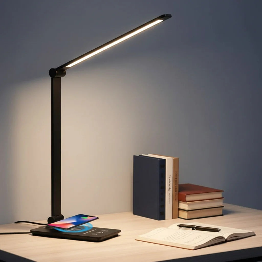 Desk Lamp LED Foldable Wireless Charging