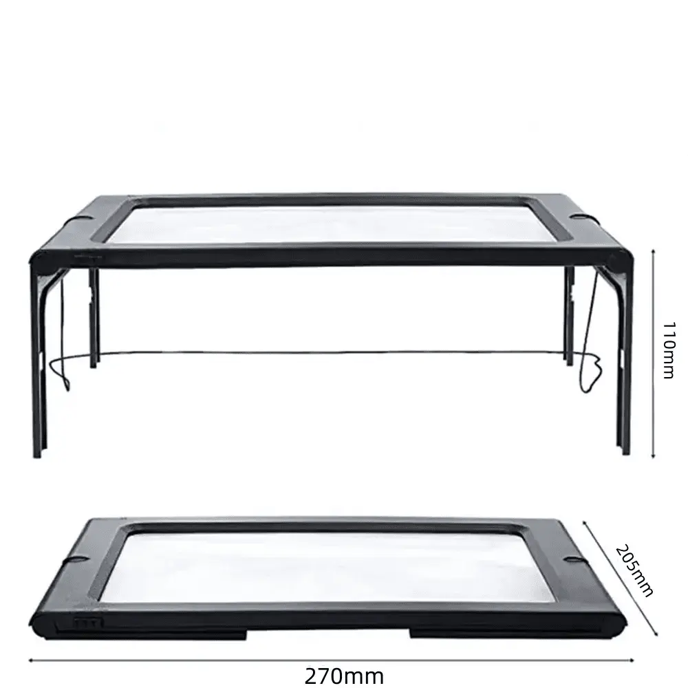 Desk Magnifier 3x Optical LED Foldable