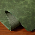 Desk Mat Set 3-Piece Leather-Look Non-Slip Padded Wrist Rests