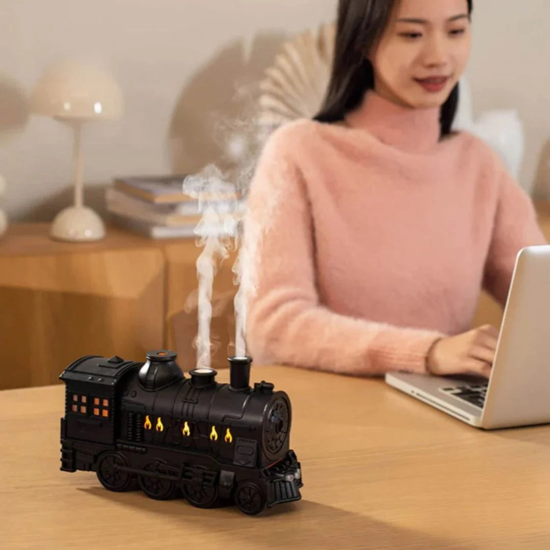 Desktop Humidifier Steam Locomotive Ultrasonic Mist & Aromatherapy
