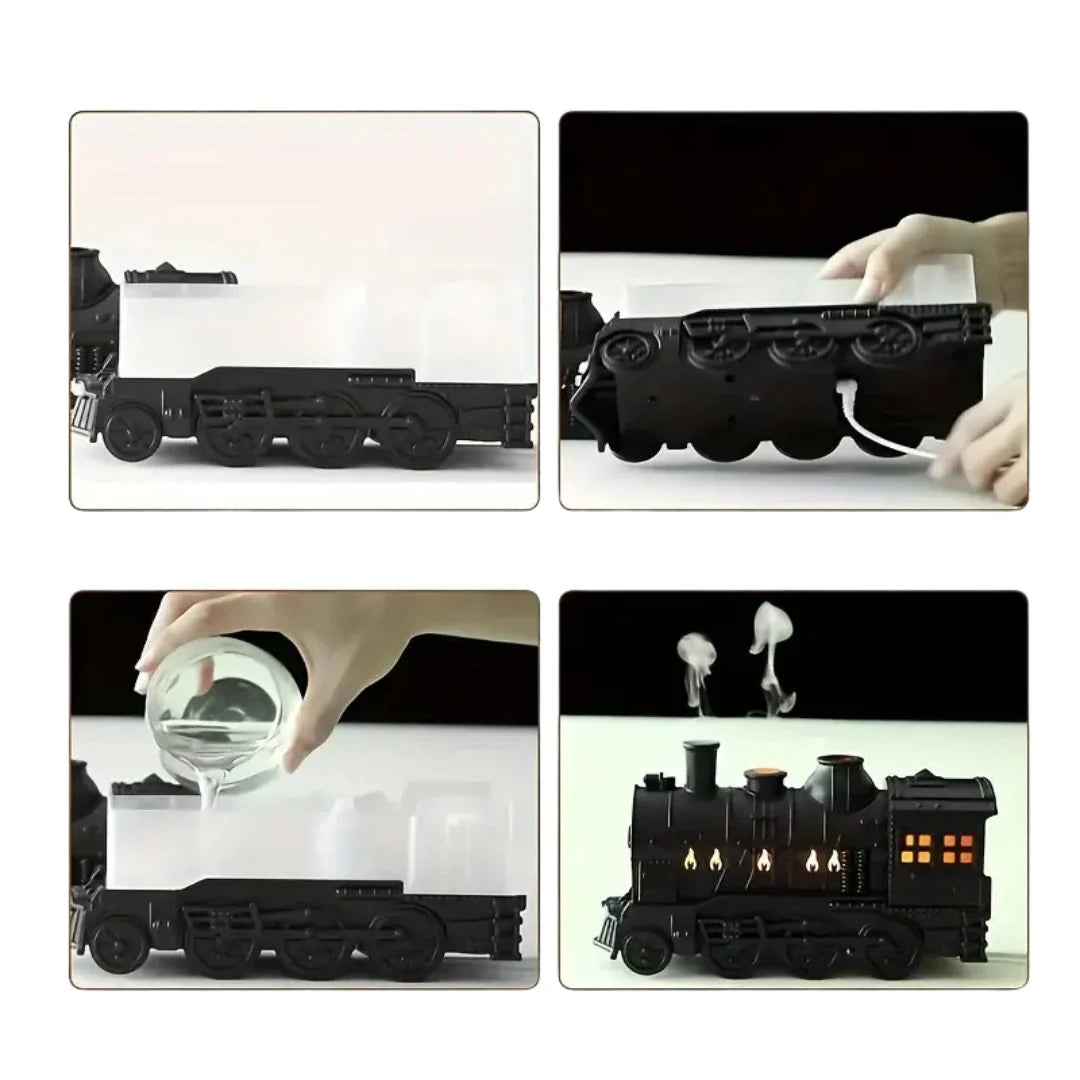 Desktop Humidifier Steam Locomotive Ultrasonic Mist & Aromatherapy