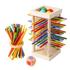 Dexterity Game Solid Wood Pull-Out Rod Tower