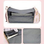 Diaper Bag Fold-Out Travel Bed Insulated Bottle Pockets