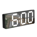 Digital Alarm Clock Mirrored Temperature Display
