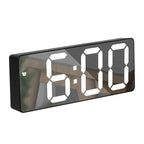 Digital Alarm Clock Mirrored Temperature Display