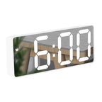 Digital Alarm Clock Mirrored Temperature Display
