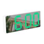 Digital Alarm Clock Mirrored Temperature Display