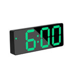 Digital Alarm Clock Mirrored Temperature Display