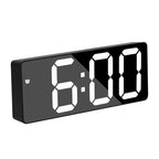 Digital Alarm Clock Mirrored Temperature Display