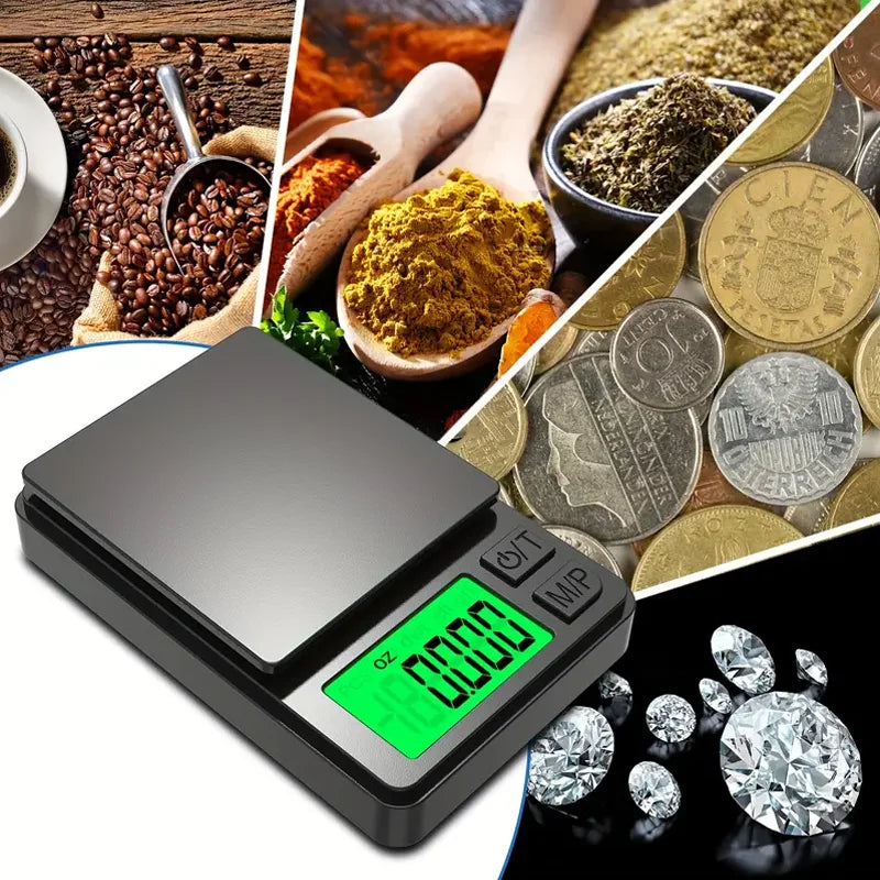 Digital Kitchen Scale 0.00035 Oz Precision Backlit LCD