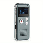 Digital Voice Recorder Voice-Activated Compact Built-In Speaker & Headphone Jack