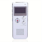 Digital Voice Recorder Voice-Activated Compact Built-In Speaker & Headphone Jack