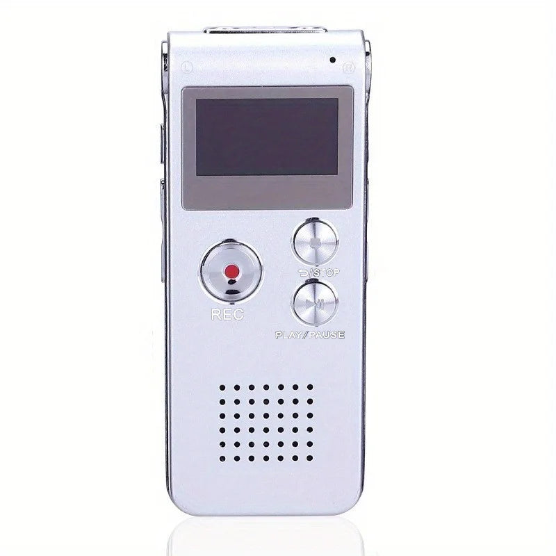Digital Voice Recorder Voice-Activated Compact Built-In Speaker & Headphone Jack