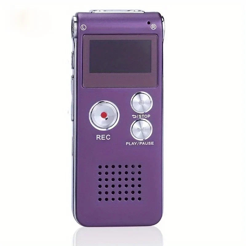 Digital Voice Recorder Voice-Activated Compact Built-In Speaker & Headphone Jack