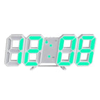 Digital Wall Clock 3D LED Dimmable Remote & USB