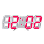 Digital Wall Clock 3D LED Dimmable Remote & USB