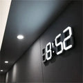 Digital Wall Clock Large Dimmable LED USB & Remote