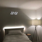 Digital Wall Clock Large Dimmable LED USB & Remote