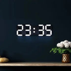 Digital Wall Clock Large Dimmable LED USB & Remote