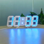 Digital Wall Clock Large Dimmable LED USB & Remote