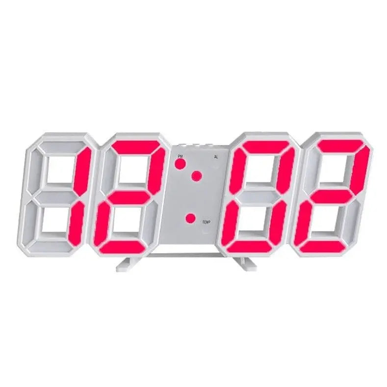 Digital Wall Clock Large Dimmable LED USB & Remote