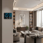 Digital Wall Clock Temperature & Date Display Dual Alarm