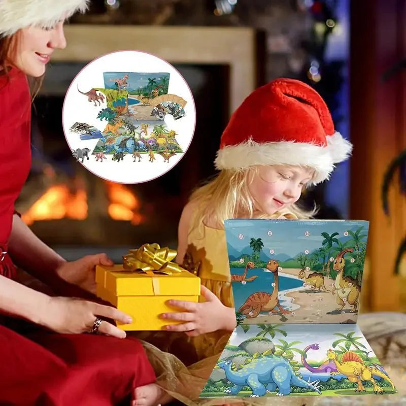 Dinosaur Advent Calendar 24 Figures & Play Mat