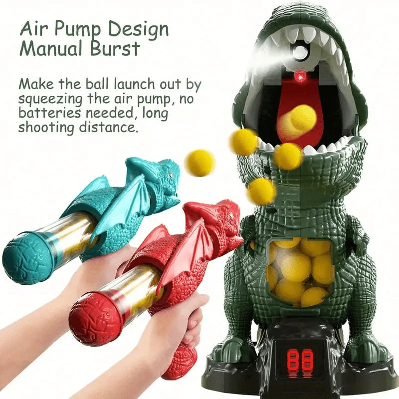 Dinosaur Shooting Game Soft Foam Balls Indoor & Outdoor Play