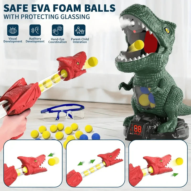 Dinosaur Shooting Game Soft Foam Balls Indoor & Outdoor Play