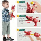 Dinosaur Shooting Game Soft Foam Balls Indoor & Outdoor Play