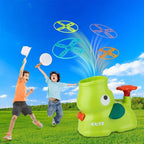 Disc Throwing Game Pedal Launcher Soft Nets & Goggles