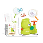 Disc Throwing Game Pedal Launcher Soft Nets & Goggles