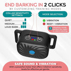 Dog Bark Control Collar Sound & Vibration Microphone Detection
