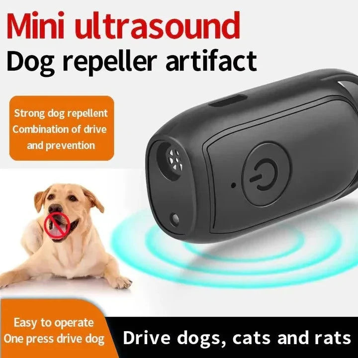 Dog Bark Repeller Ultrasonic Pocket-Sized Single-Button Activation